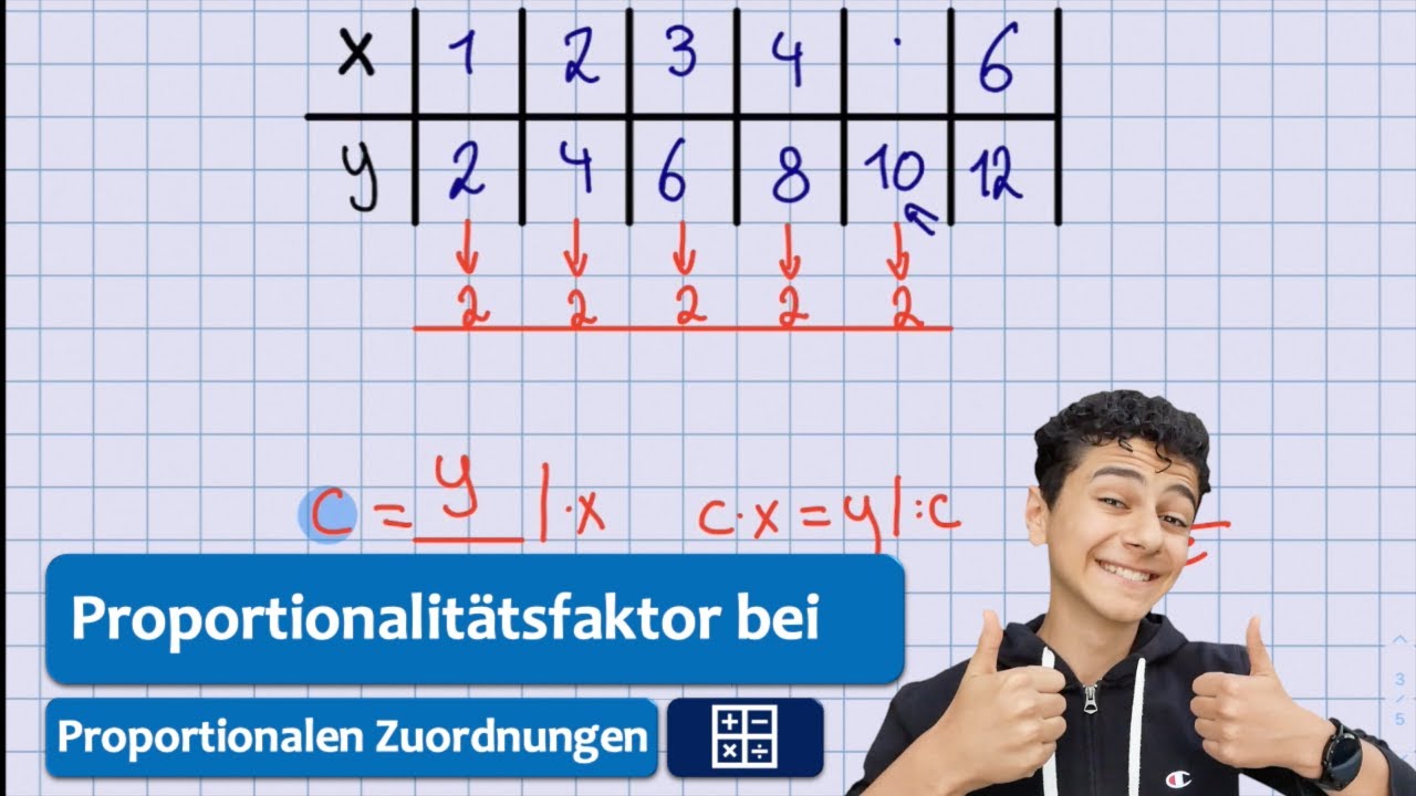 Proportionalitätsfaktor| Proportionale Zuordnungen| Einfach erklärt