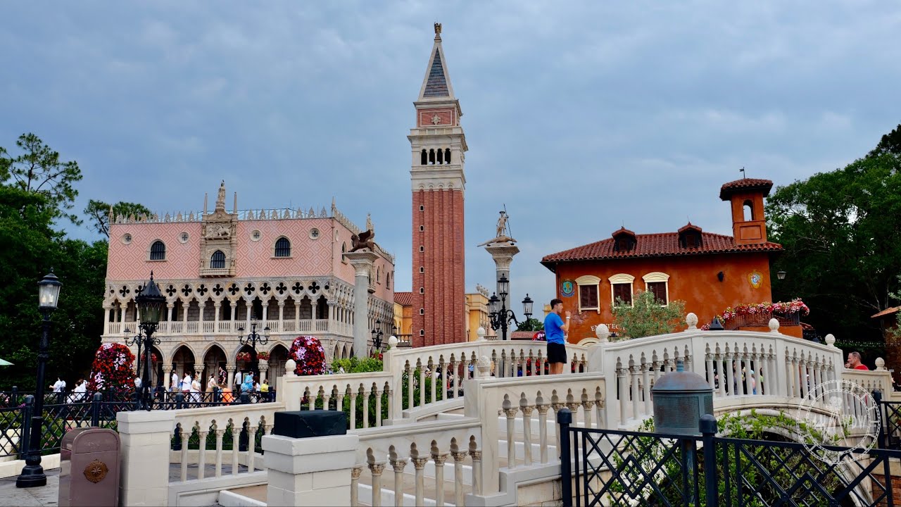 EPCOT World Showcase Italy Pavilion 2023 Walkthrough in 4K | Walt Disney World Florida June 2023