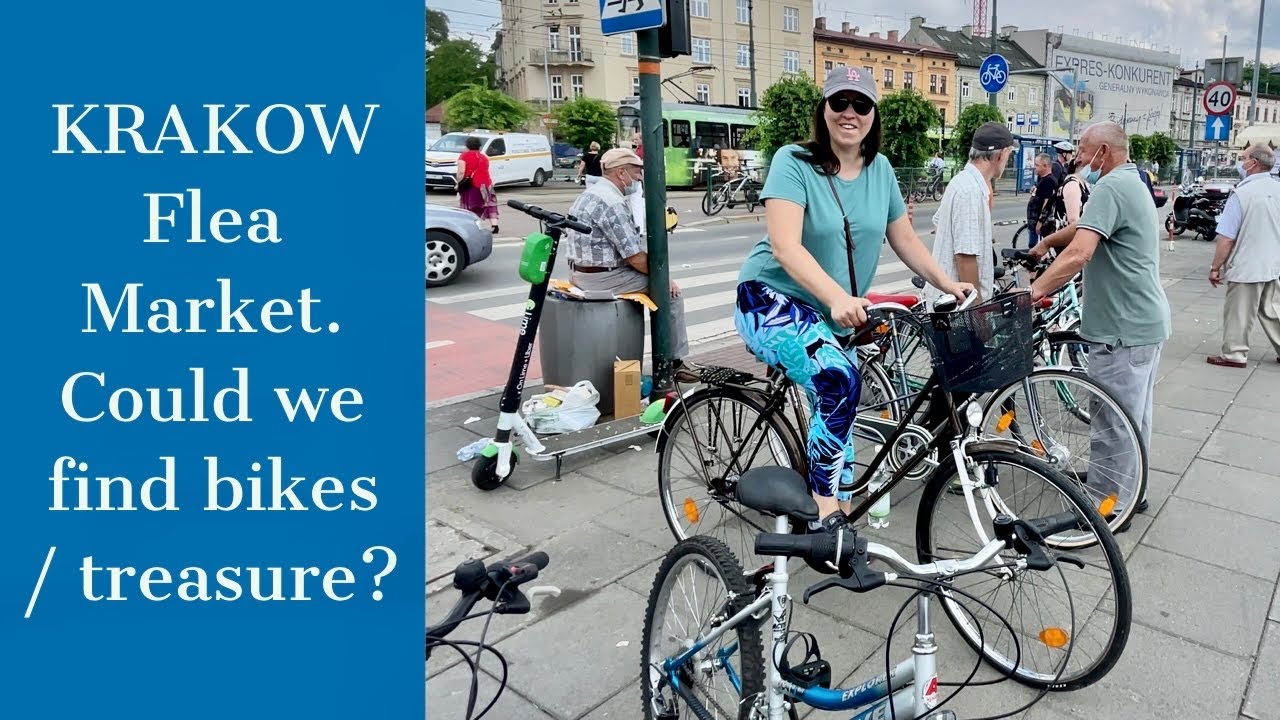 Hala Targowa Flea Market, KRAKOW. Could we find bikes and treasures?