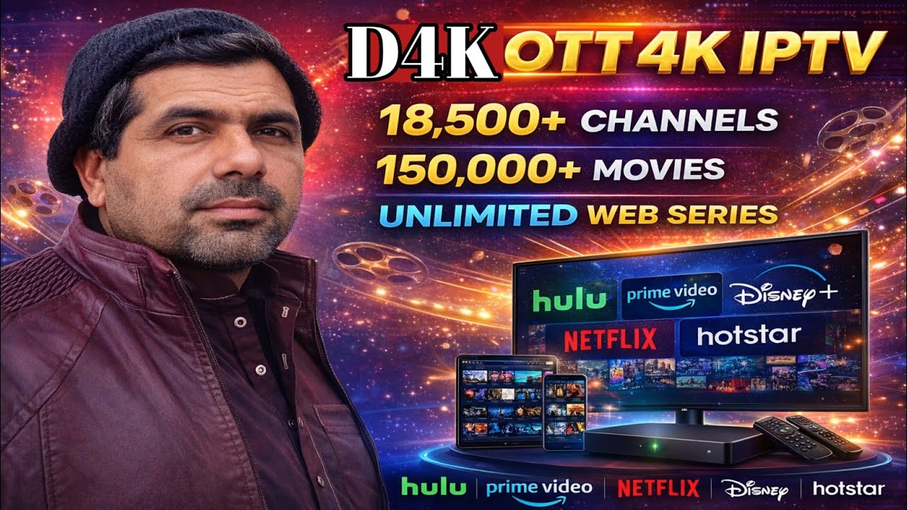 D4K OTT &ndash; Pakistan&rsquo;s #1 IPTV Platform | 18,500+ Channels & Unlimited Entertainment