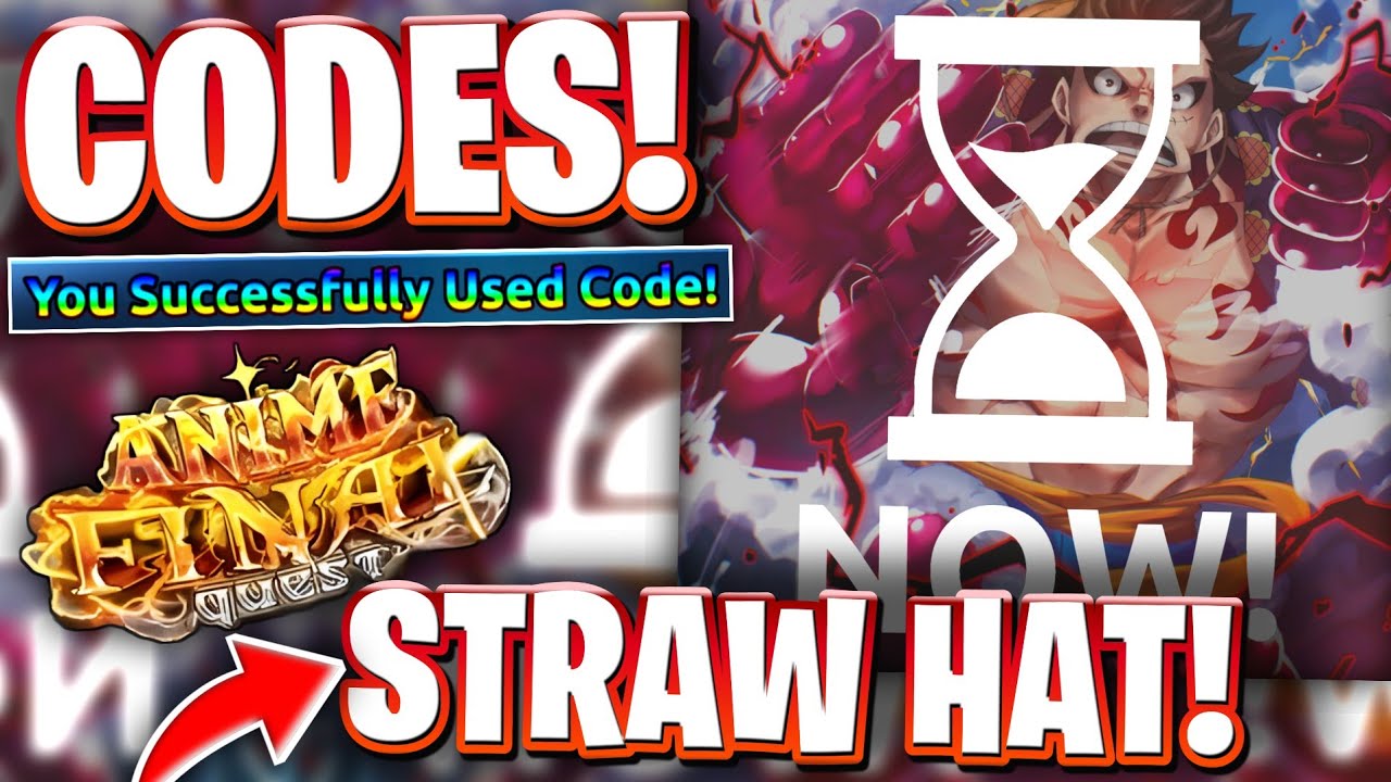 ⚡STRAW HAT! HOLLOW GEAR & STRAW HAT UPDATE CODES FOR ANIME FINAL QUEST AFQ! ANIME FINAL QUEST CODES