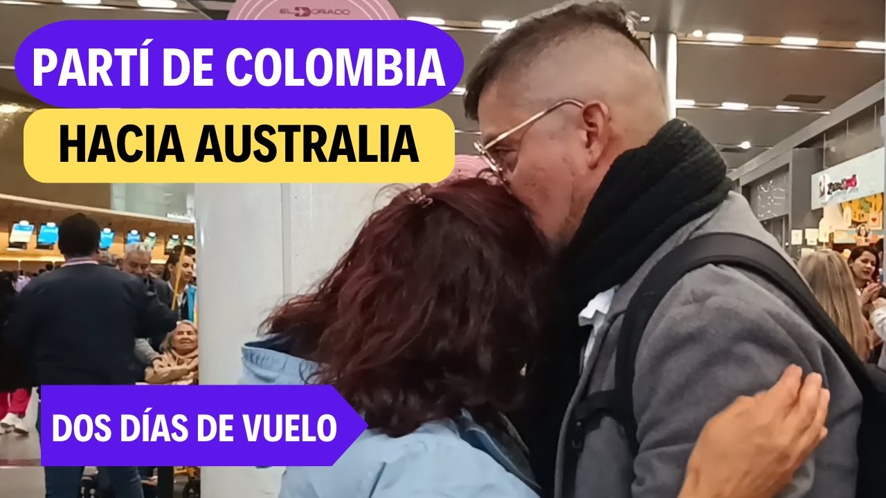Así fue mi viaje desde Colombia hacia Australia. ¡Dos días de vuelo!