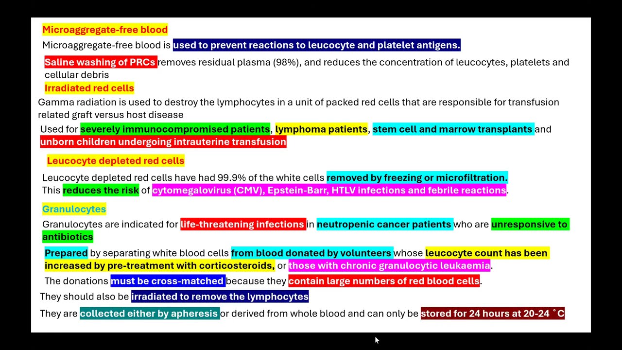 19 FEB 2026 BLOOD AND BLOOD PRODUCTS IN ANAESTHESIA - PROFESSOR V NAGASWAMY