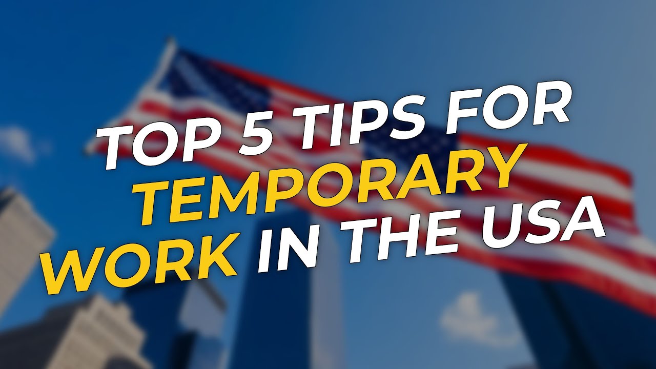 TOP 5 Tips for Working in the USA on a Temporary Visa 🇺🇸✨