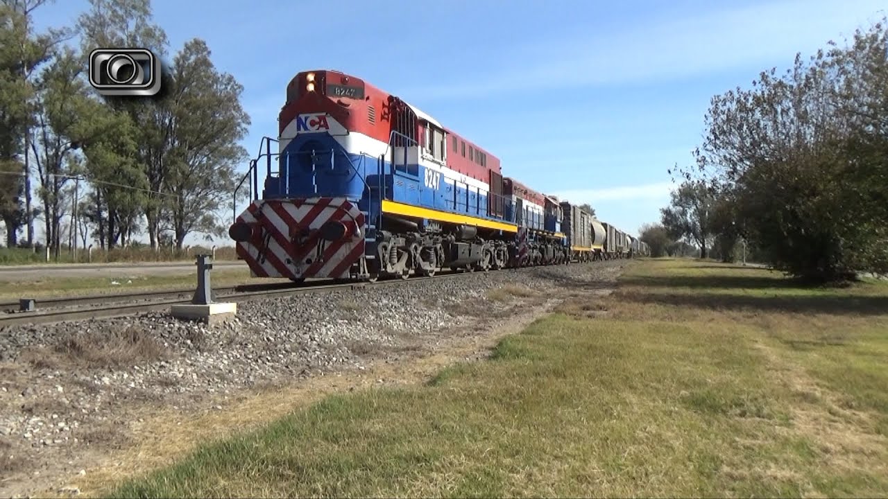 Cruce en Desvío Kilómetro 547 (Parte 1): Tren cargado de NCA entrando al desvío por vía principal