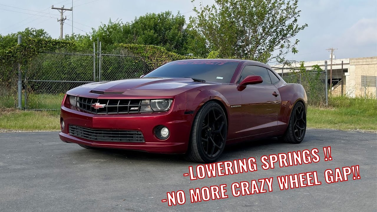 Installing BMR Lowering Springs On A Gen 5 Camaro SS !!