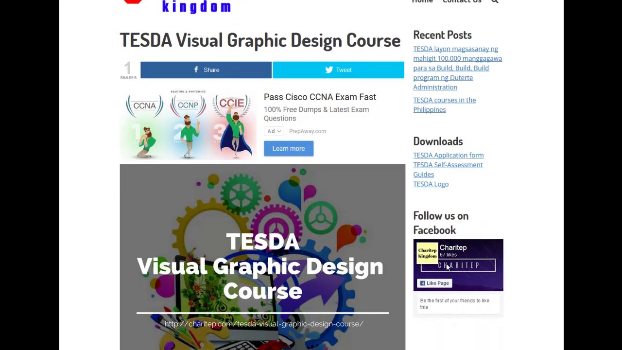 TESDA Visual Graphic Design Course 2019