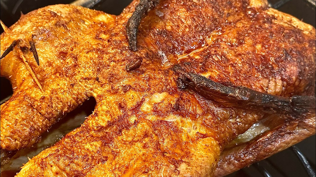Crispy whole roasted duck at home