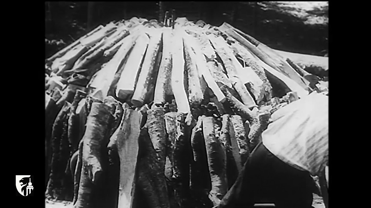 Les charbonniers de Presgaux dans la forêt de Signy-l'Abbaye (1938) - Enquête du MVW