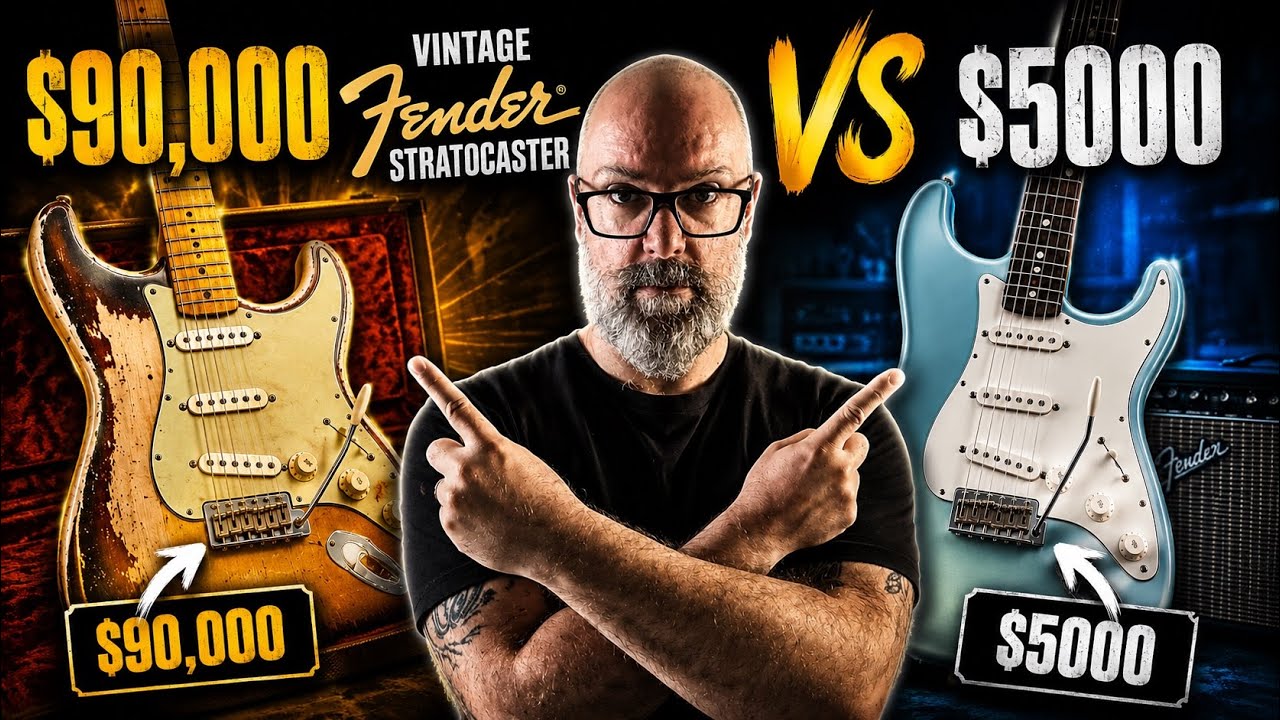 Blindfold: Can I Tell The Difference? $90,000 vs. $5,000 Fender Stratocaster