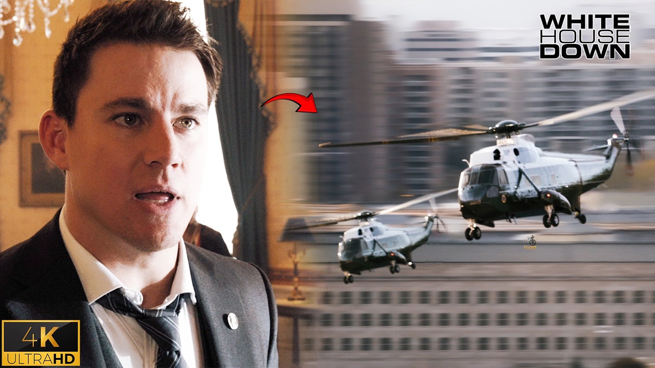 Terrorists Storm the Capitol Building - White House Down 4k scene