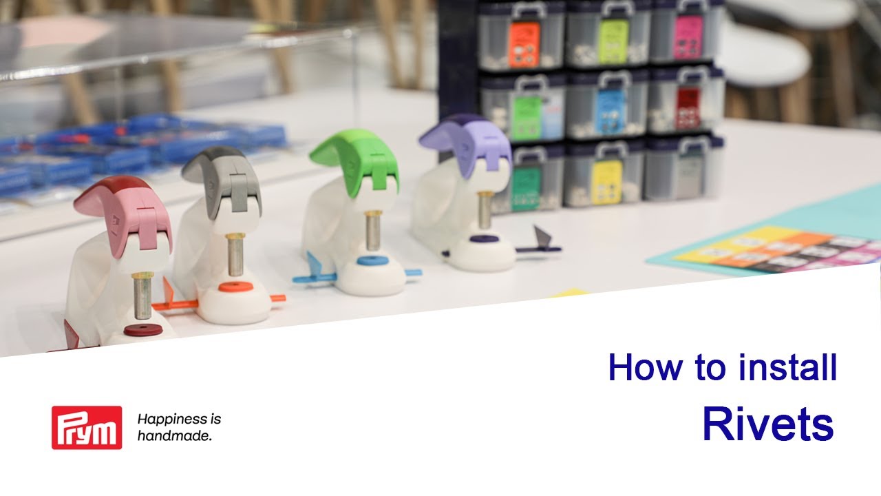 How to install rivets by Prym Vario Creative Tool (VCT)