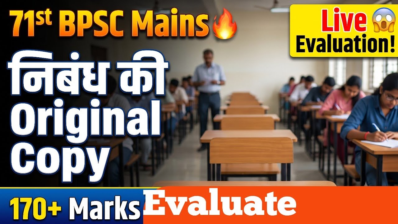 71st BPSC Mains Essay Original Copy Evaluated Live! 🔥 Hindi | BPSC Answer Writing Tips | Konarkayan