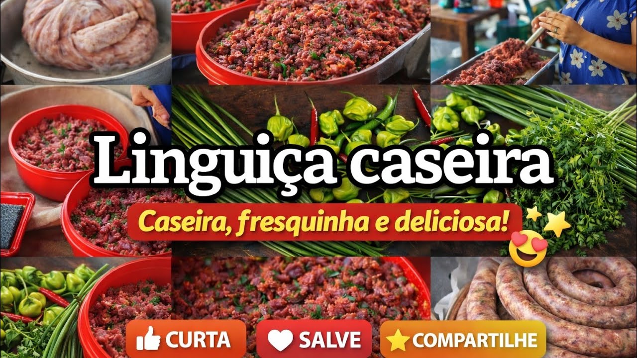 LINGUIÇA CASEIRA PERFEITA! Passo a Passo na Roça com Carne Fresca e Temperos