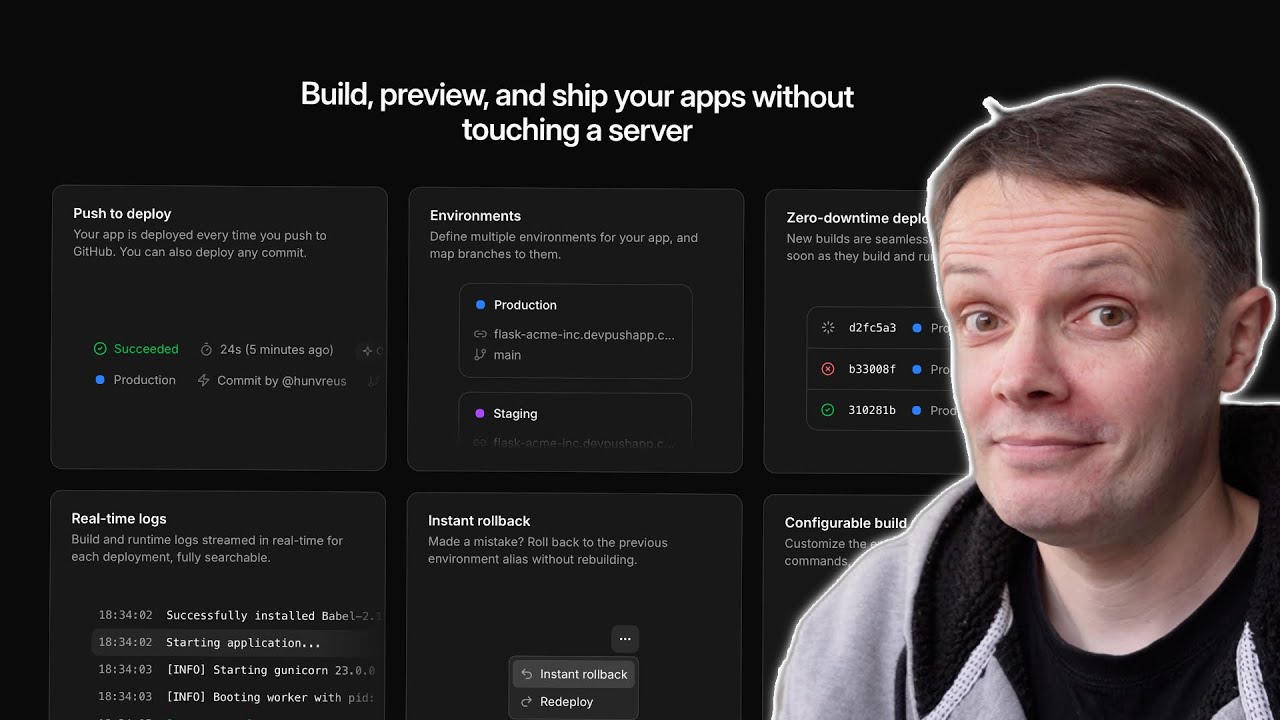 /dev/push: Открытая альтернатива Vercel для быстрой доставки ваших приложений.