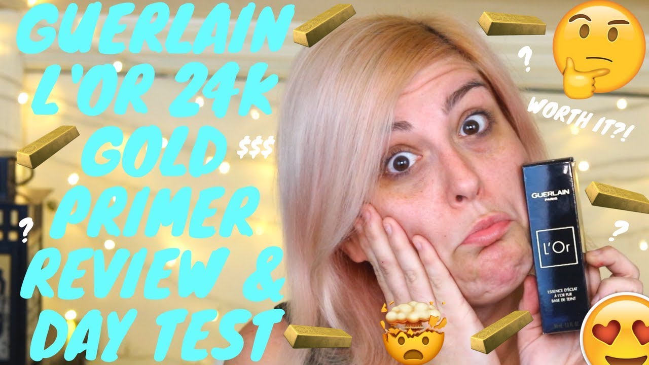 24k GOLD PRIMER!? Guerlain L'Or Review and Day Test!