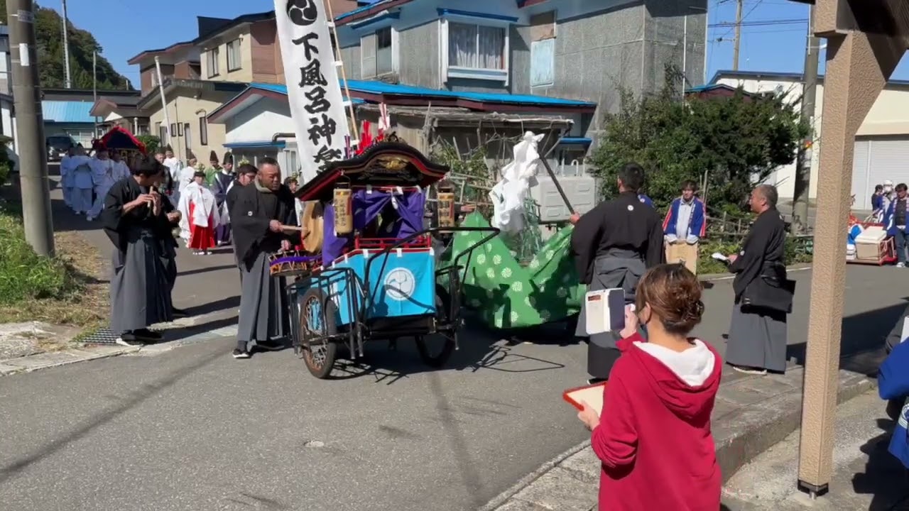 下風呂祭り　2023年　神楽