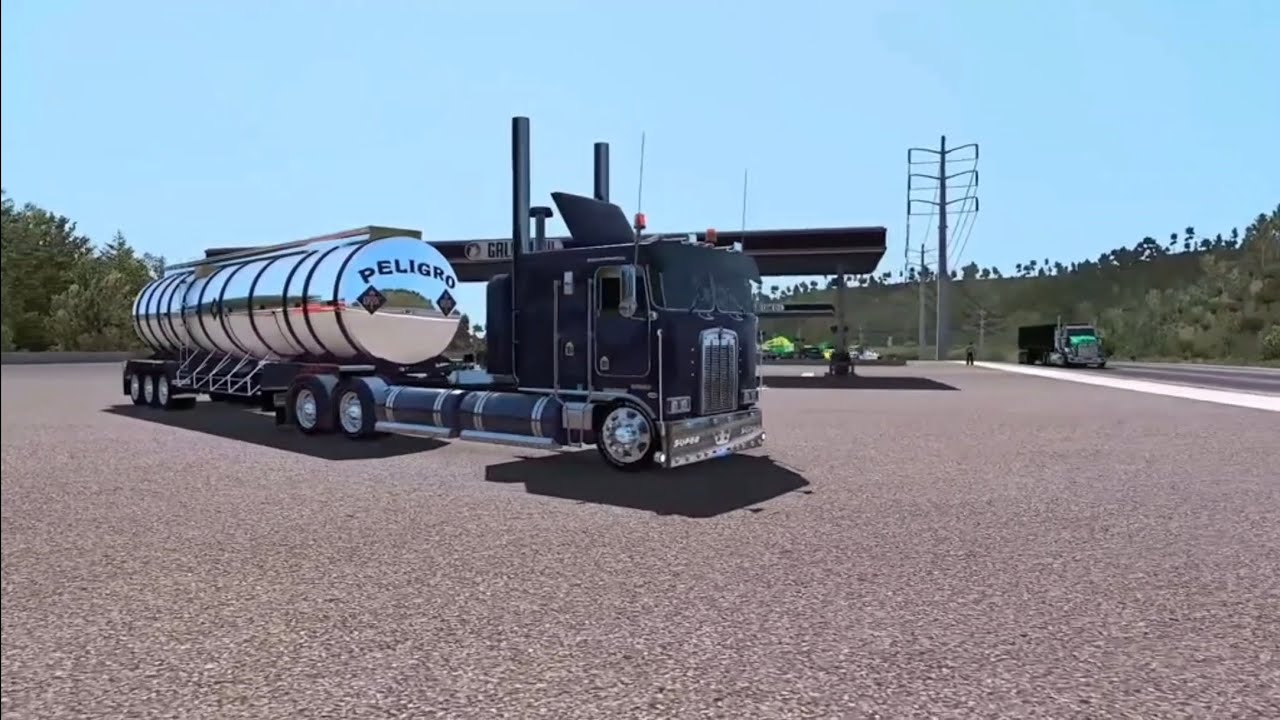 ATS 1.39) Kenworth k100 custom - American Truck Simulator | Cat C15N Motor Power