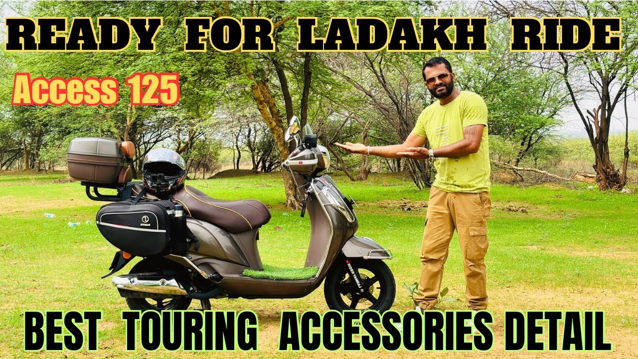 लधाख राइड के लिए इस्से बेस्ट कुछ नहीं। All accessories details / SUZUKI ACCESS 125 modification 🛵