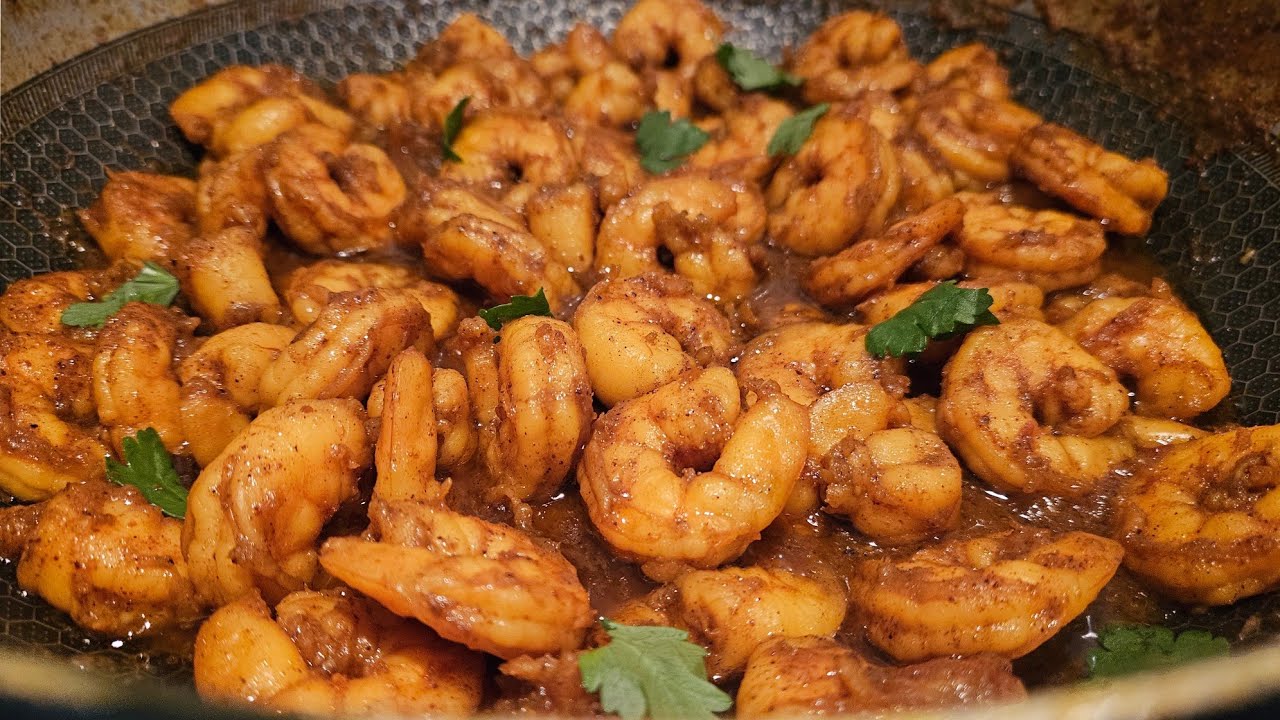 🇸🇷 Surinaamse Garnalen in masala maken pittige recept (kerrie)