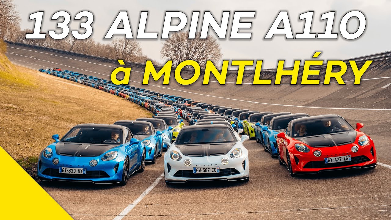 Plein d'Alpine A110 de toutes les couleurs à l'autodrome Linas-Montlhéry ! 🤩