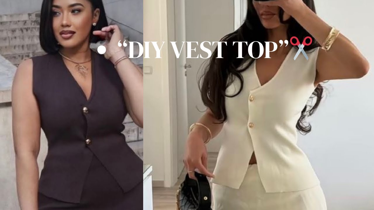 How to Cut & Sew a Sleeveless Vest Top | Beginner-friendly tutorial 