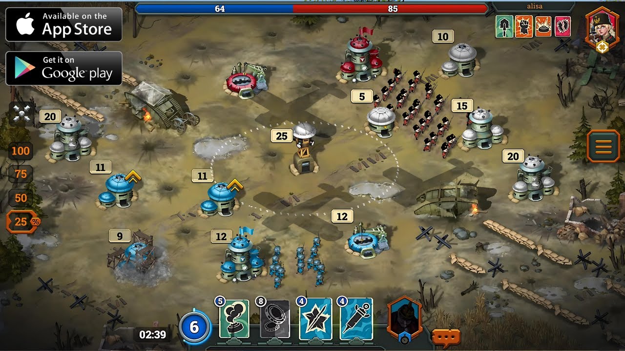 Bunker Wars: WW1 Gameplay | PvP RTS Game (Android & iOS)