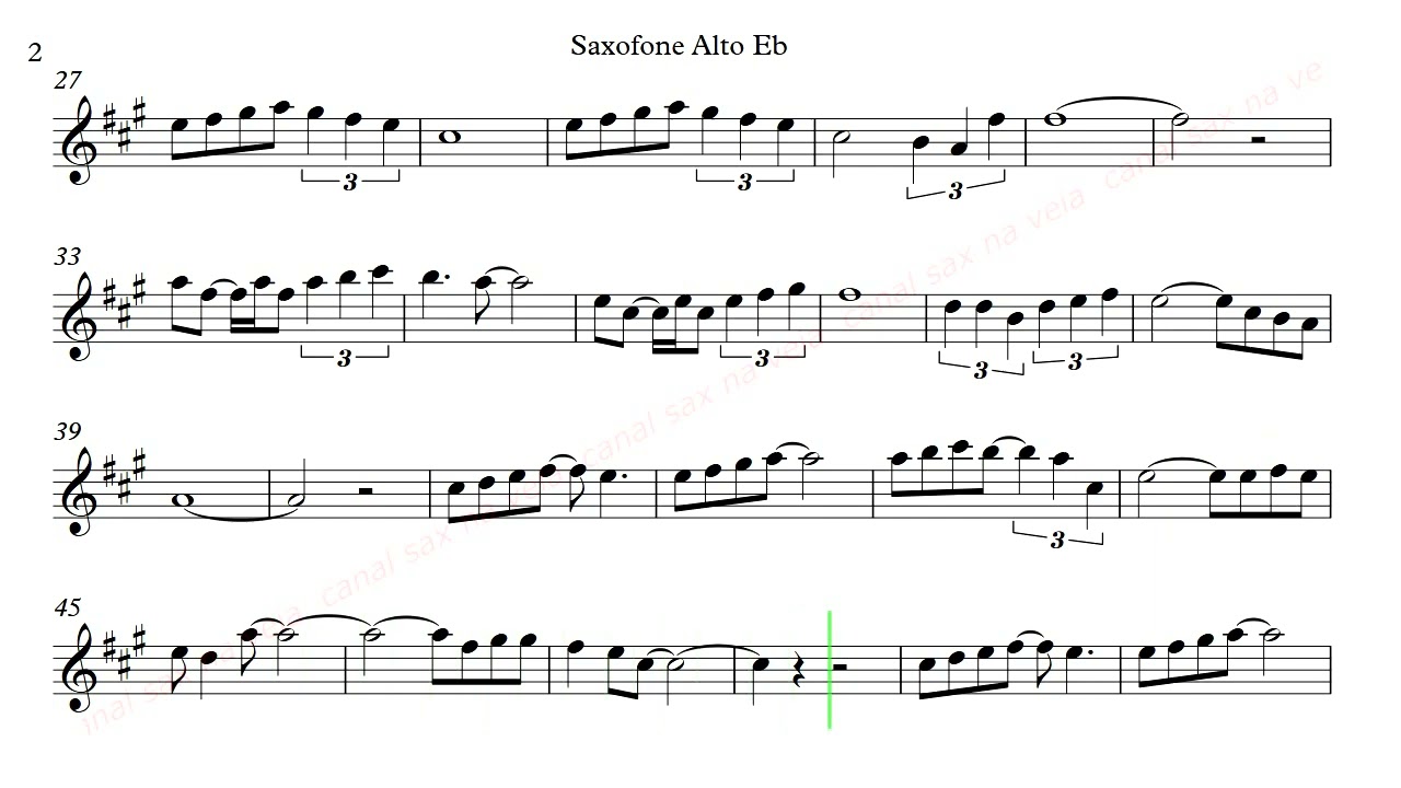 Nossa Senhora Roberto Carlos sax alto
