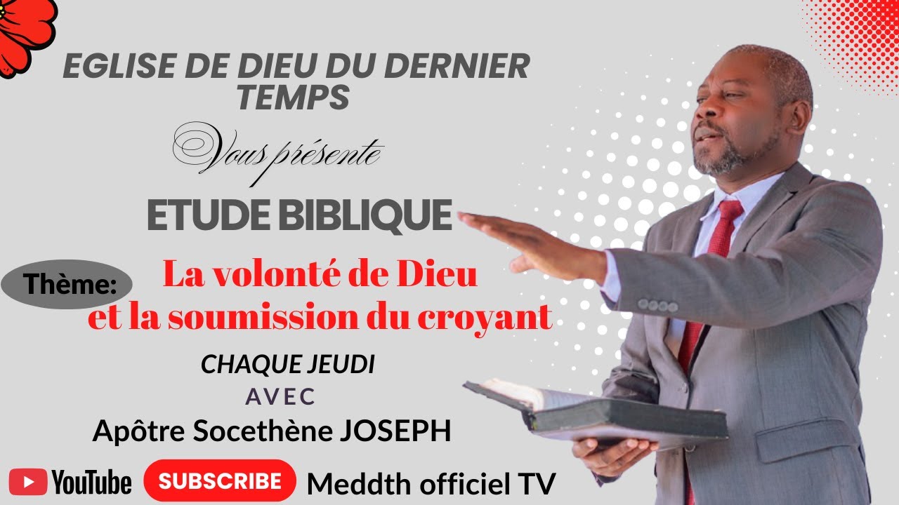 Etude biblique | EDDTH de Sarthe | Jeudi 15 Janvier 2026
