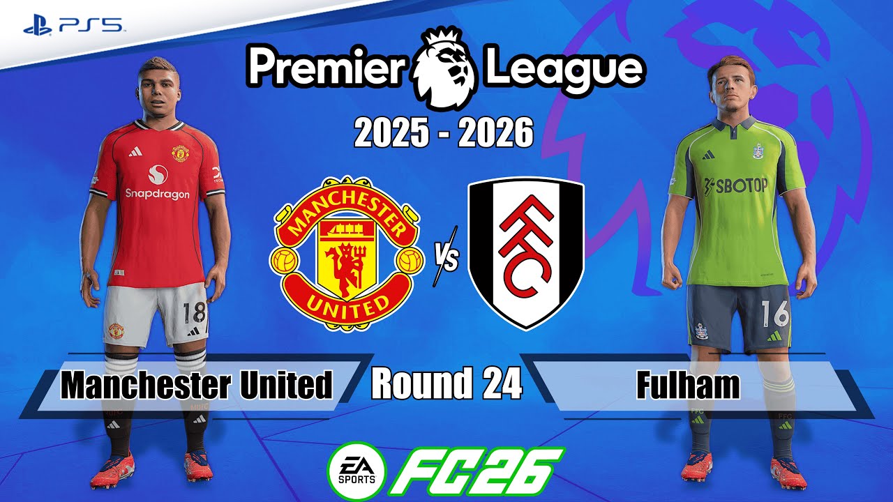 Manchester United vs. Fulham | Premier League 25/26 | Full Match Simulation | FC 26 - PS5™[4K]