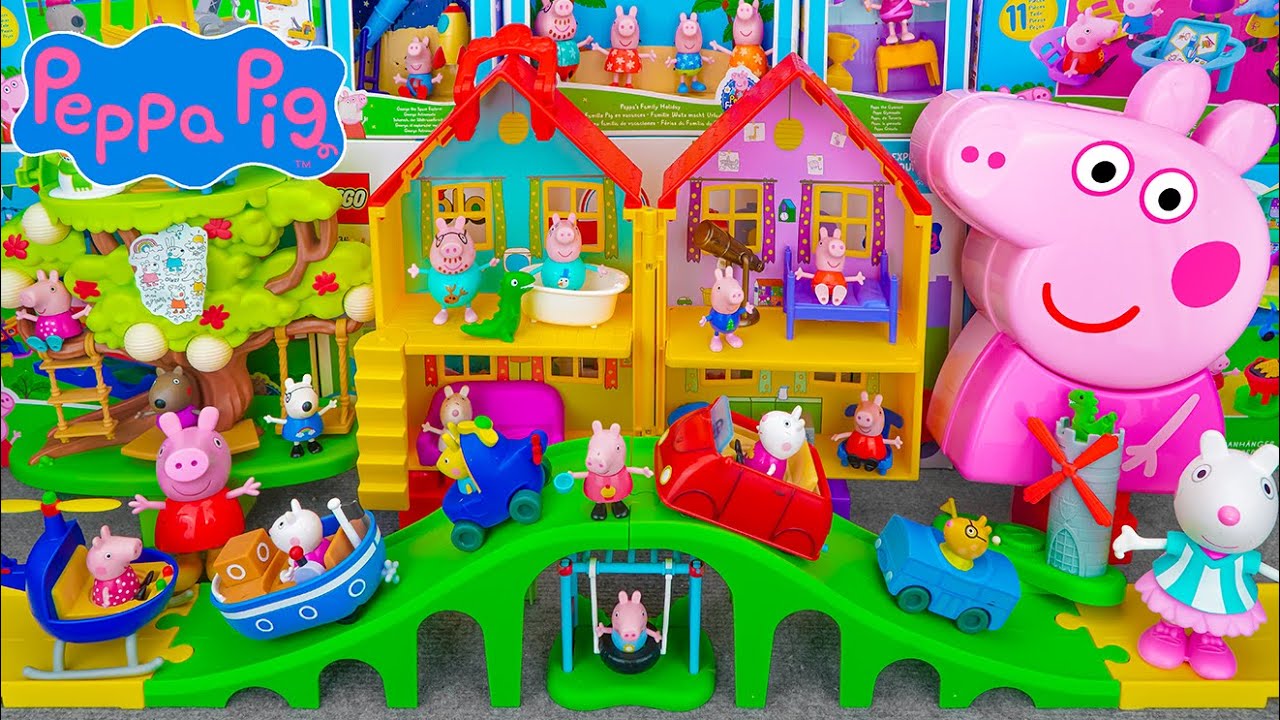 Peppa Pig ASMR | Satisfying with Unboxing Cute Peppa Pig Around Town Playset | Review Toys ASMR