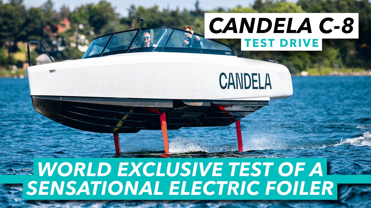 World exclusive test of a sensational new 'flying' electric boat | €290k Candela C-8 sea trial | MBY