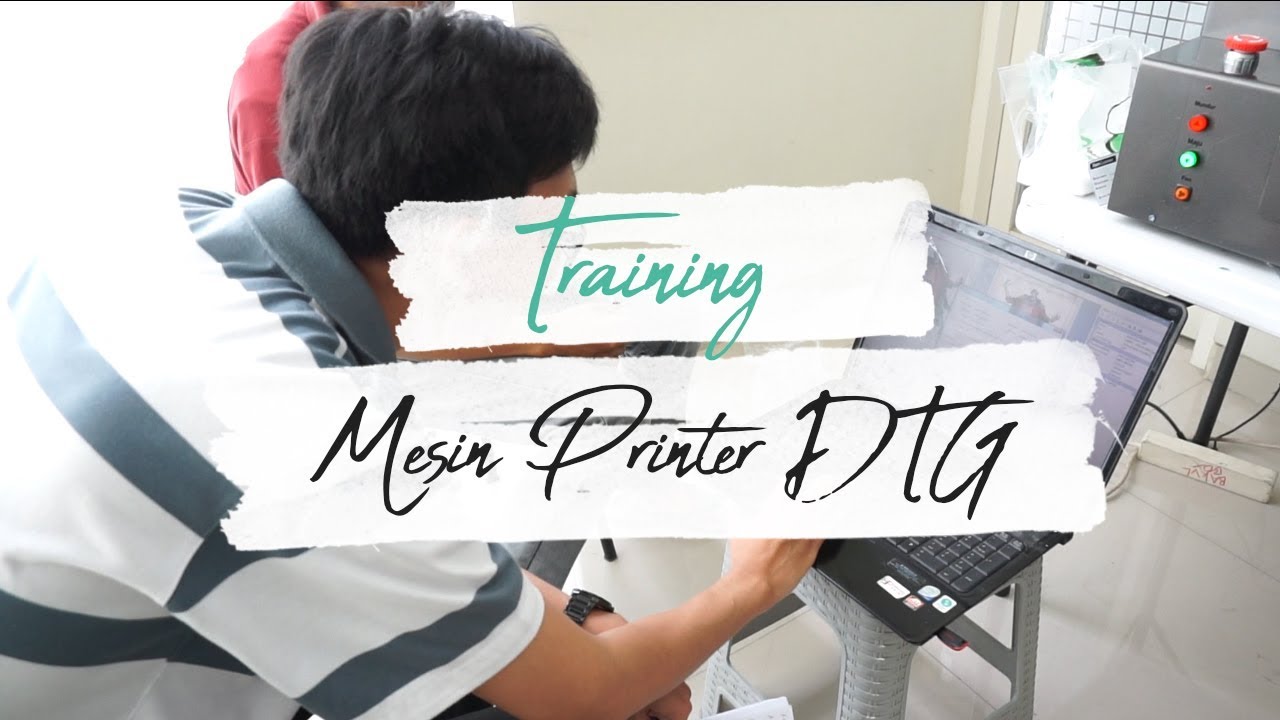 Praktik Proses Sablon Mesin Printer DTG Kaos Customer Probolinggo #VLOG-119