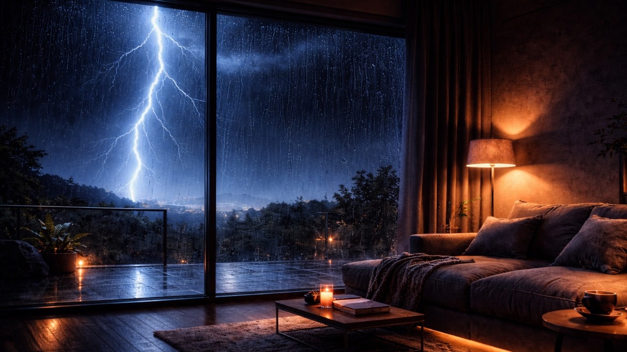 When the Sky Broke Open — I Stayed Inside | Storm Ambience