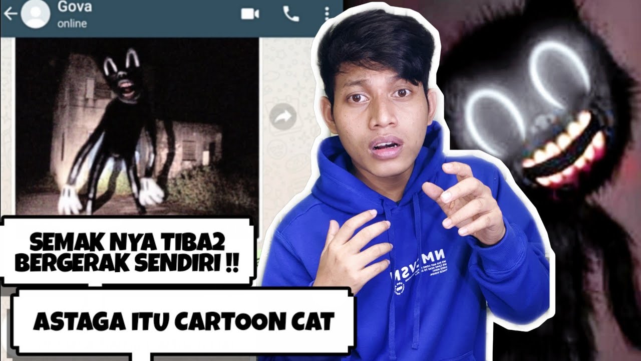 CARTOON CAT MENGEJAR AKU!! MUNCUL SAAT JAM 12 MALAM 😱 | Chat Story Horror Indonesia #TERSERAM
