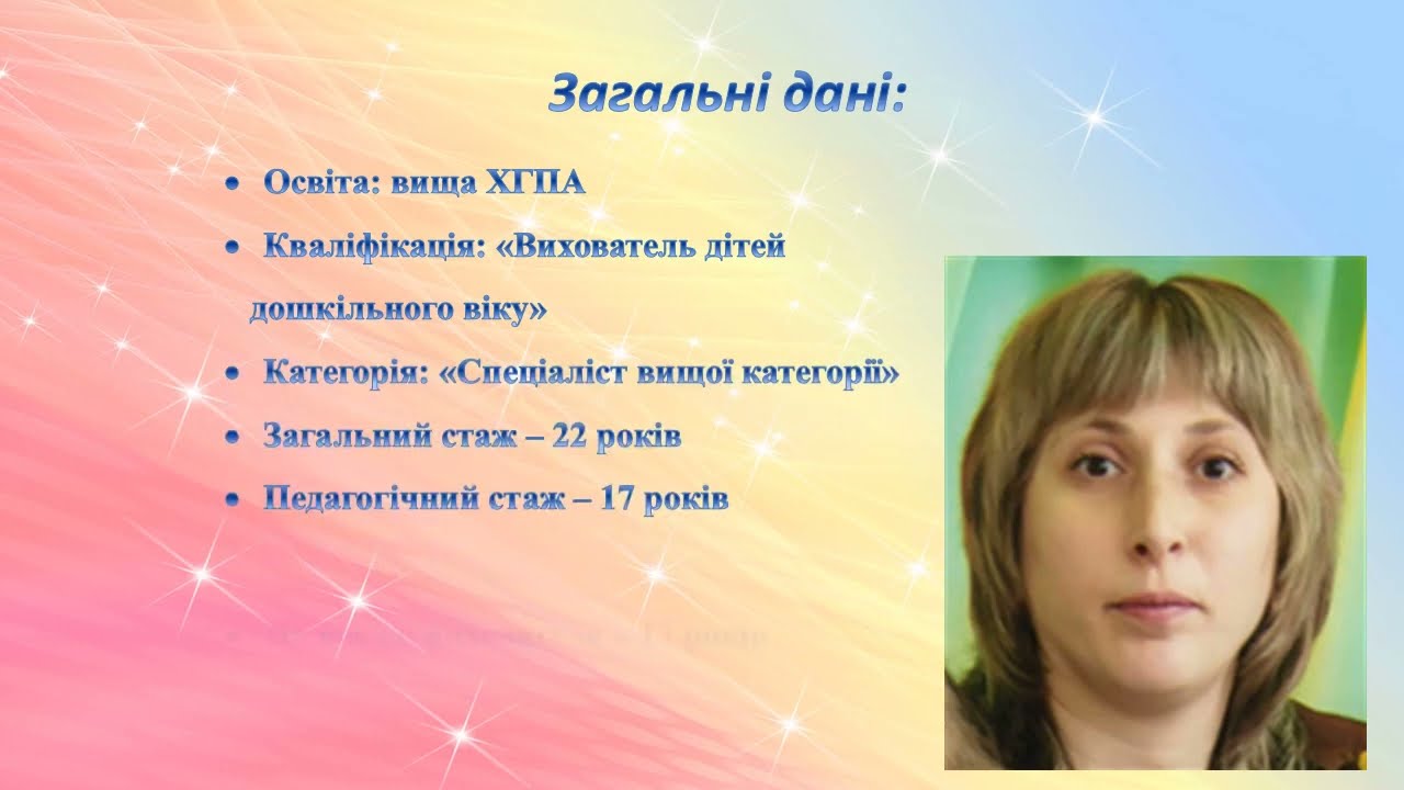Портфоліо вихователя Дармопук
