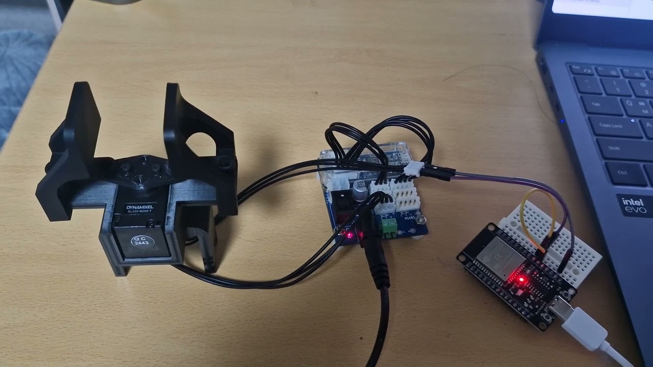 dynamixel XL330-M288-T gripper control with ESP32