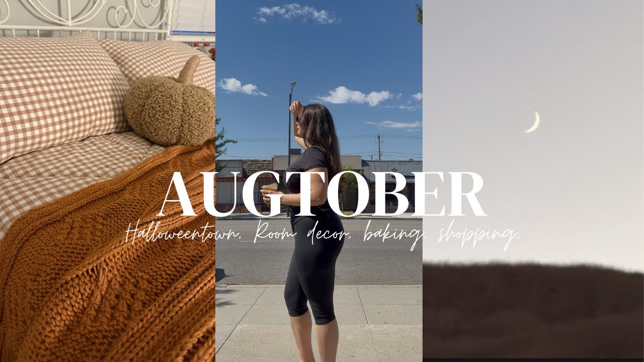 AUGTOBER VLOG🍂🧡 Spending the day in Halloweentown, fall room decor, baking and more!