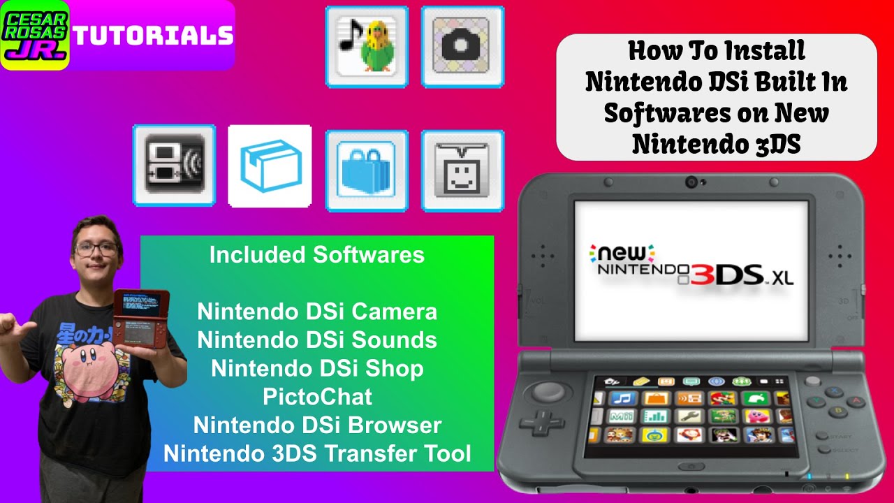 How to Install DSi Built In Softwares on Jail Broken 3DS | CZR Tutorials