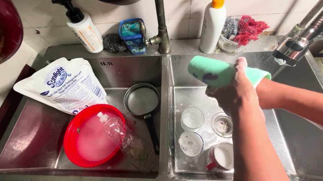 ASMR Dishwashing – Calm Cleaning Session (Day 58)