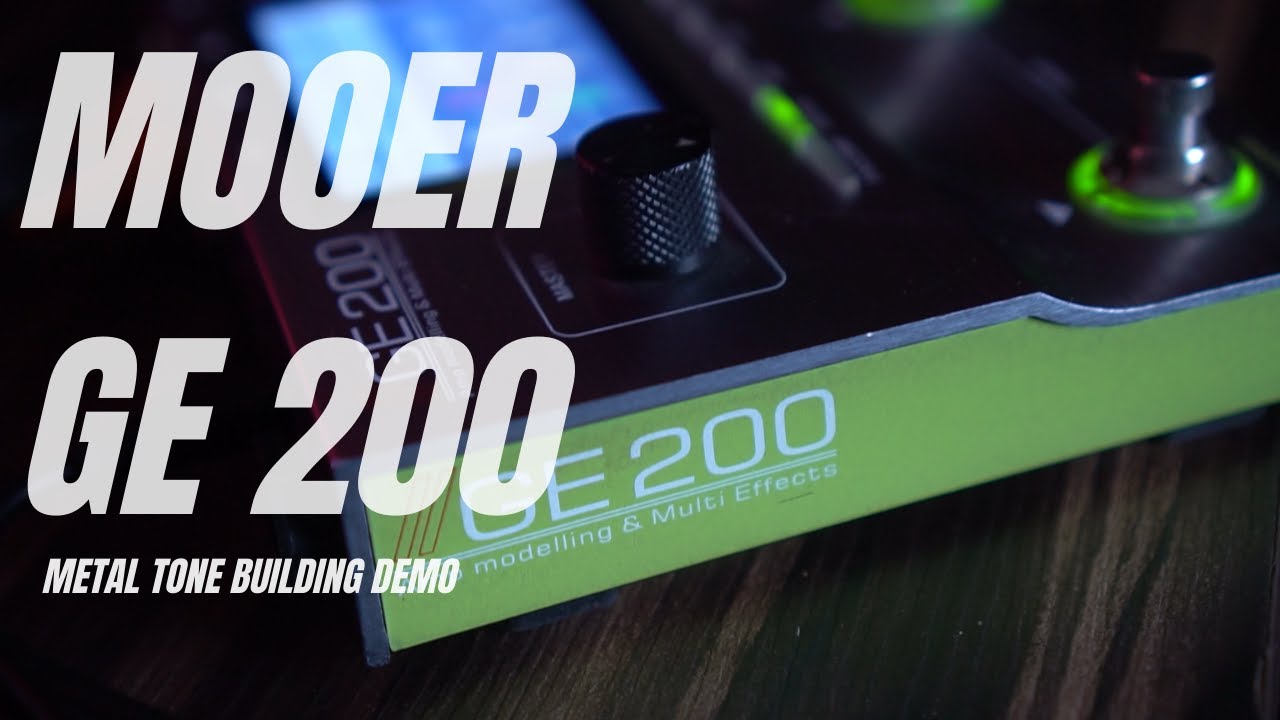 Dialling in a metal tone with Mooer GE 200 #MooerGE200
