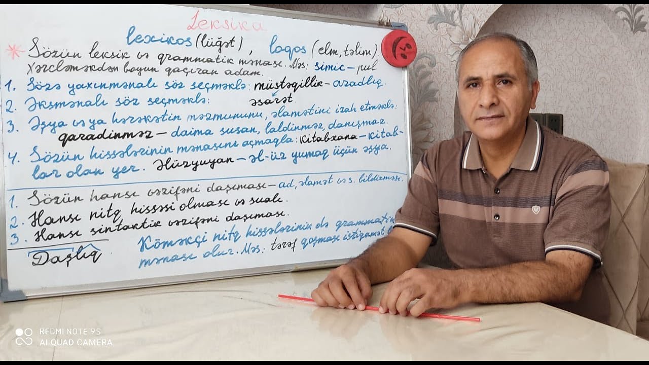 Dərs 33. Leksıka. Frazeoloji birləşmələr.