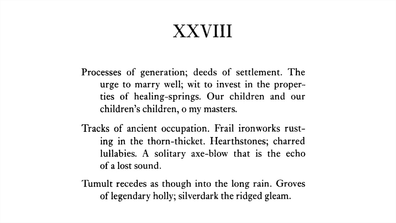 "Mercian Hymns" - Geoffrey Hill