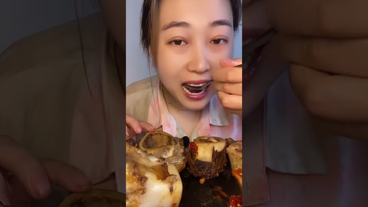 asmr mukbang thánh ăn tủy xương- beef bone marrow- 牛骨髄- 쇠고기 골수- 牛骨髓- गोमांस की अस्थि मज्जा #49