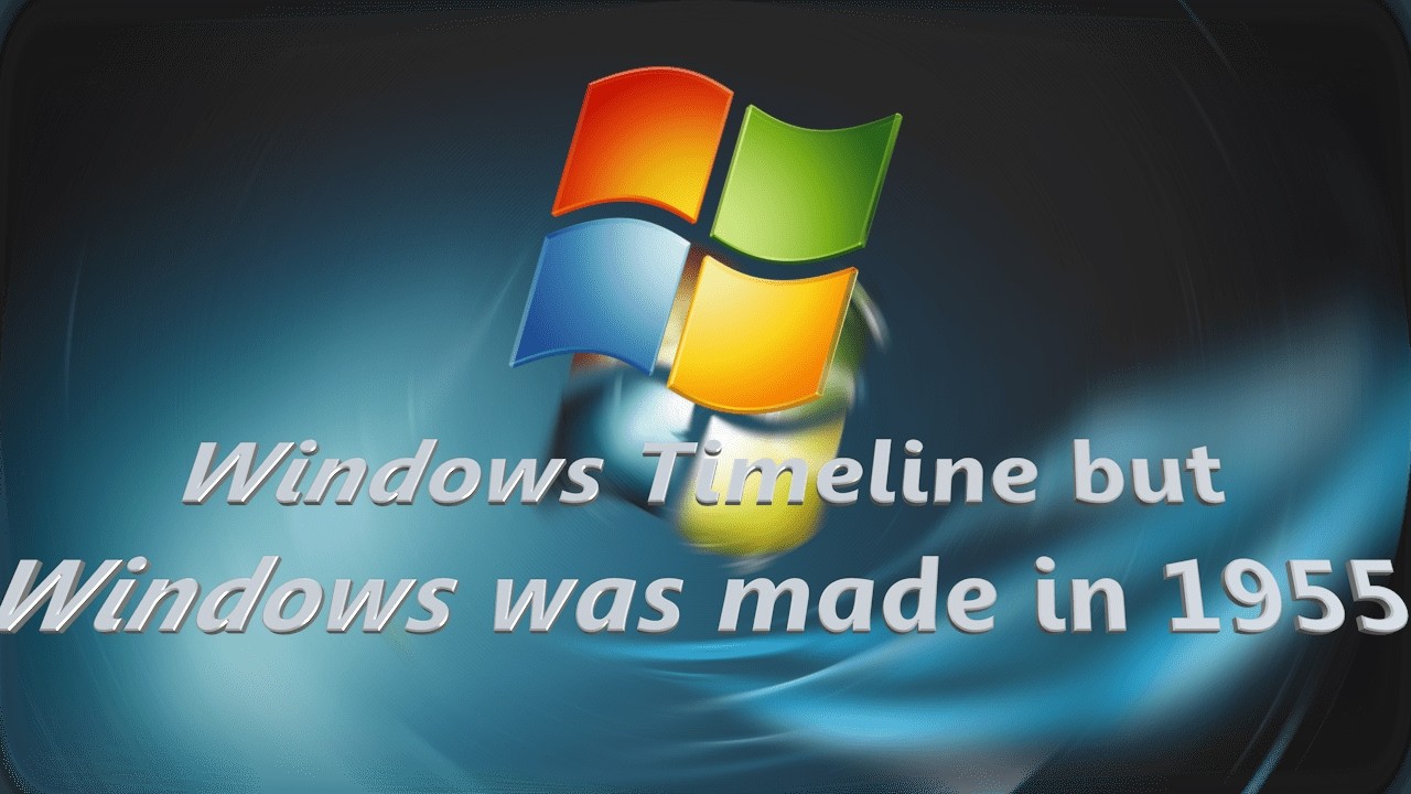 Windows Timeline but Windows was made in 1955