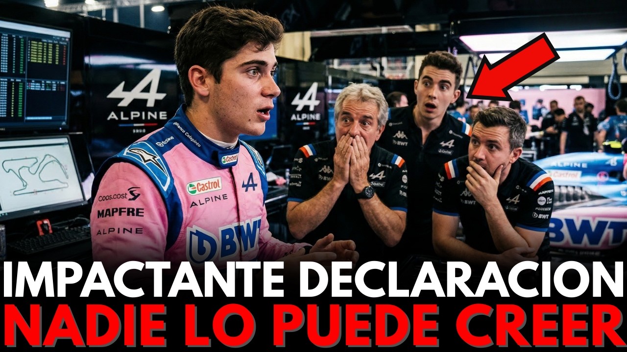 🔥 ¡BOMBAZO! La DECLARACIÓN de FRANCO COLAPINTO a sus MECÁNICOS que nos dejó SIN PALABRAS
