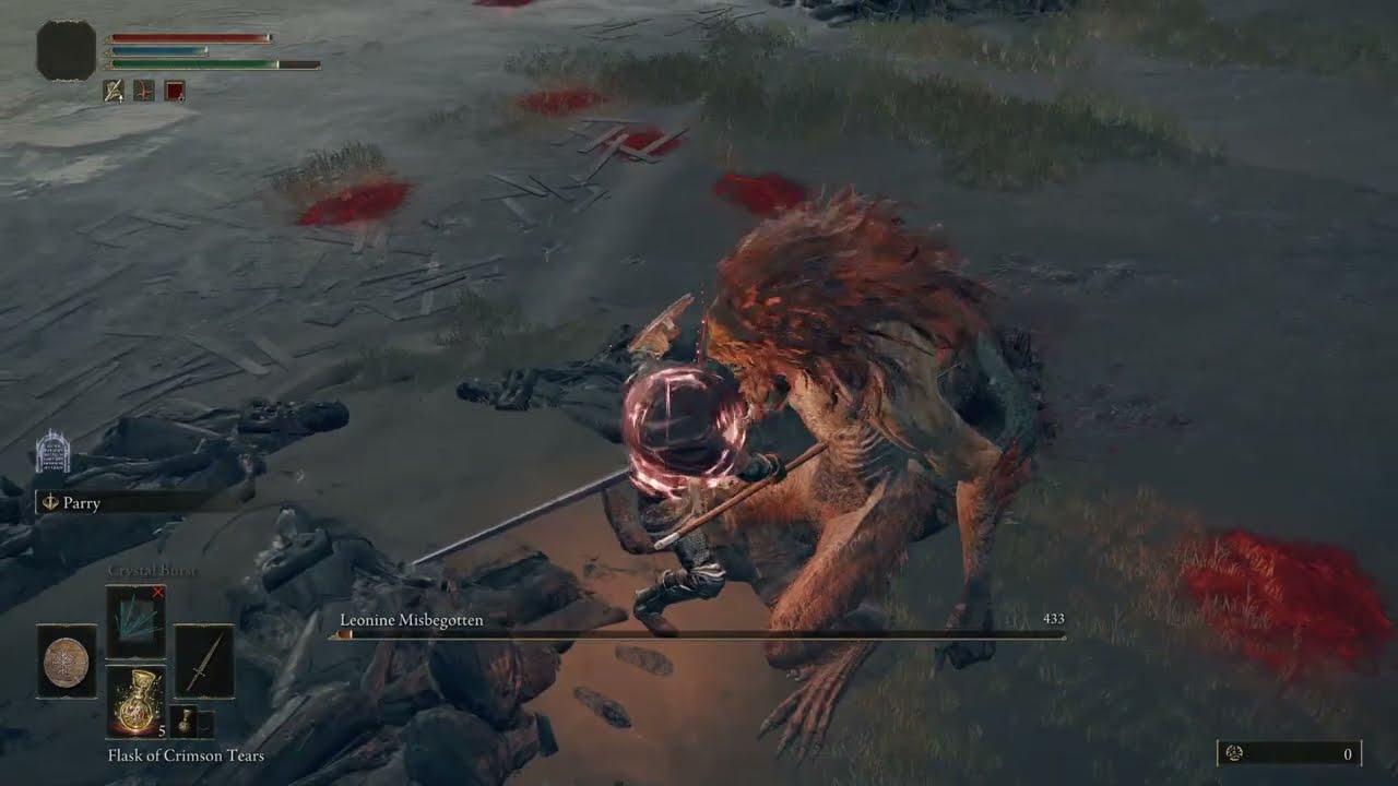 Elden Ring - Leonine Misbegotten Boss Fight Parry Only
