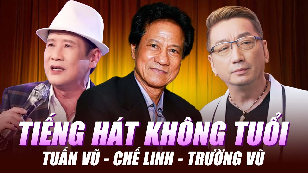 TIẾNG HÁT KHÔNG TUỔI - Chế Linh, Tuấn Vũ, Trường Vũ || Bộ 3 Huyền Thoại Nhạc Vàng Chung Sân Khấu