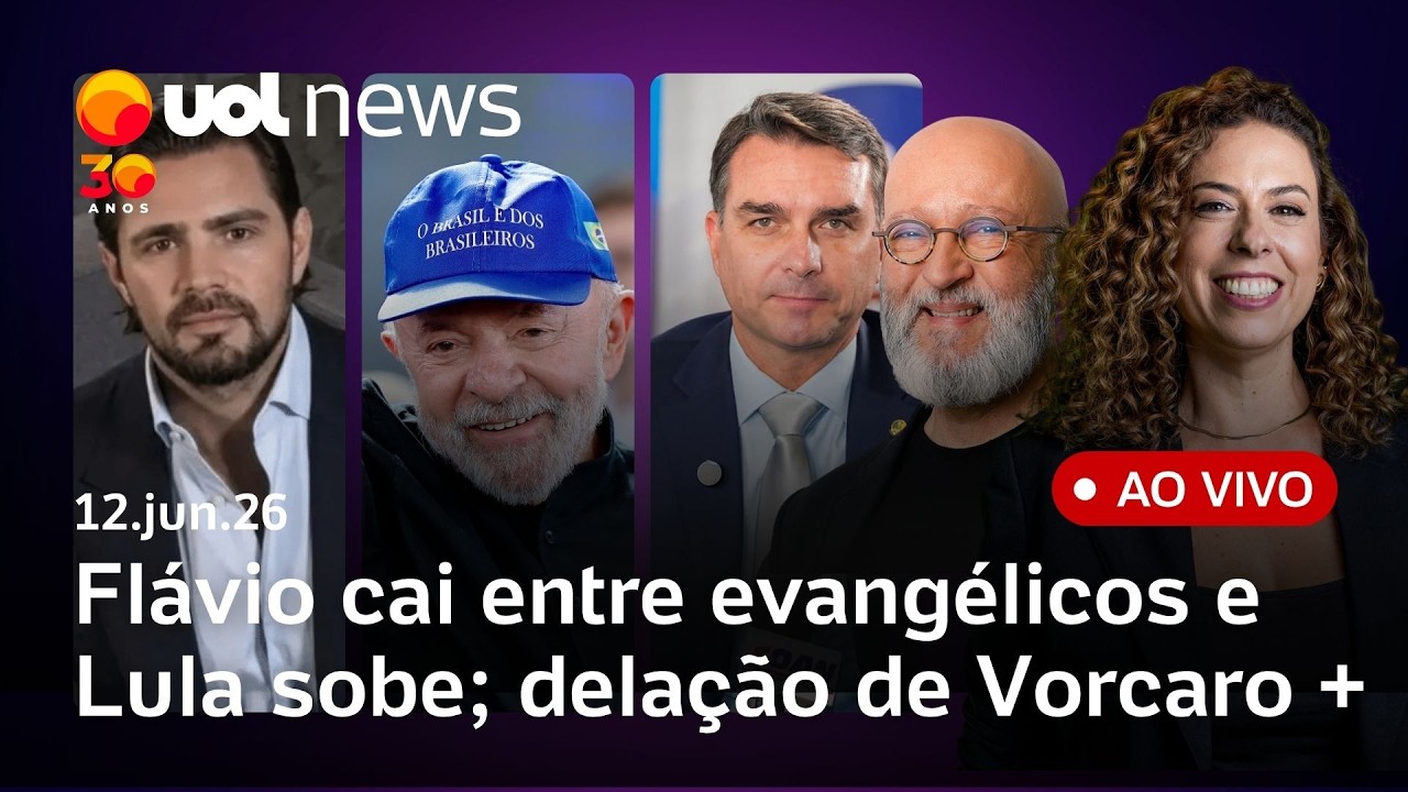 Vorcaro cita PT e Alcolumbre; Quaest: Fl&aacute;vio cai entre evang&eacute;licos; Lula sobe; Copa come&ccedil;a nos EUA +