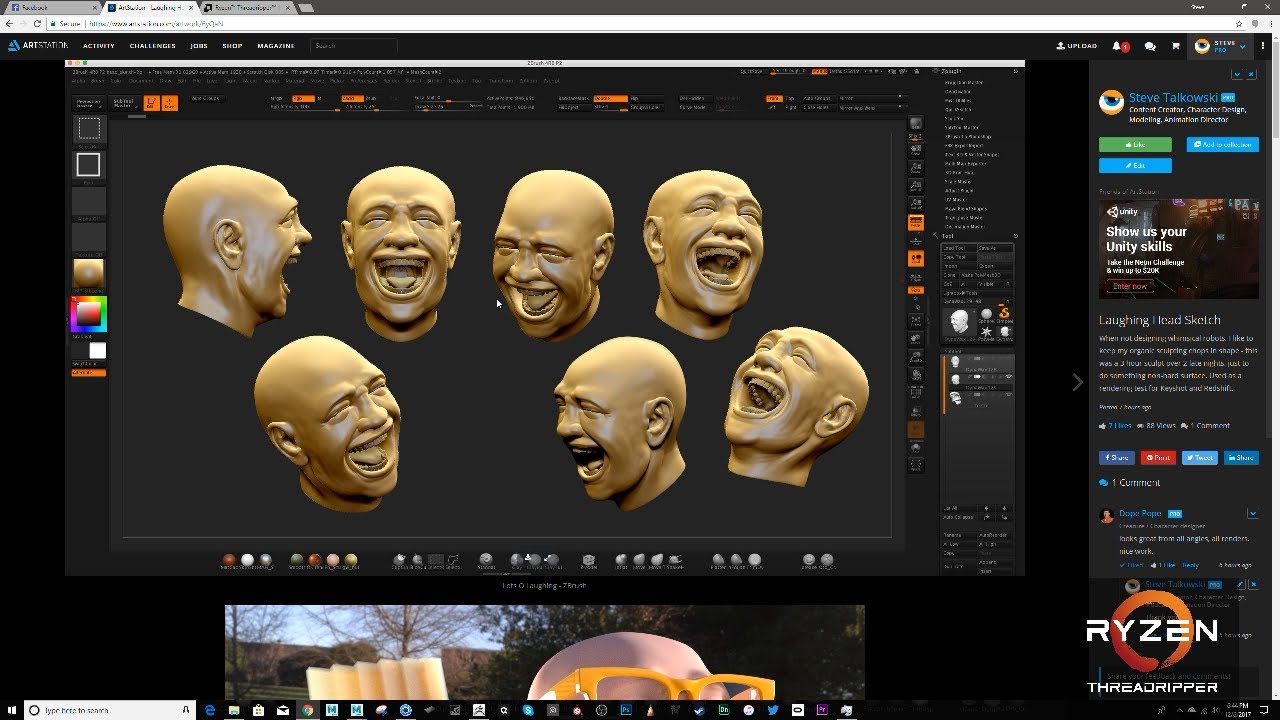 AMD Threadripper 1950X CPU Rendering